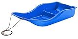 ArcticThrill Snow Sled for Kids - SnowBoat Sledge - Single Rider Toboggan with Pull Rope; Outdoor Plastic Winter Sleigh for Toddlers & Kids