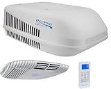 RecPro RV Air Conditioner 15K | Quiet AC | 110-120V | Heat Pump and Cooling | Easy Install | All-in-One Unit | For Camper, Fifth Wheel, Food Trucks (Non-Ducted, White)