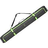 Tough Outfitters Ski Bag for Air Travel - Padded Ski Bags for Air Travel - Durable Luggage Case for Skis - Premium Snow Equipment Gear Carrier - 190 cm