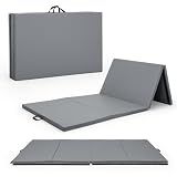 CAP Barbell All Purpose Folding Anti Tear Exercise Training Aerobic Fitness Gym & Gymnastics Balance Mat. 10' x 4' x 2" thick GRAY 10P Free