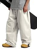 GSOU SNOW Men Snowboard Pants Baggy Womens Snow Ski Pant Snowboarding Loose Waterproof Windproof Insulated