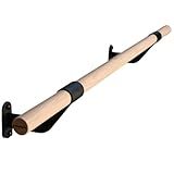 PrimaBarre – Wall Mounted Ballet Barre for Home | Dance Bar for Ballet Training and Workout Equipment | Solid Hardwood Construction | Studio Grade Quality | Made in The USA | 4 Foot Length