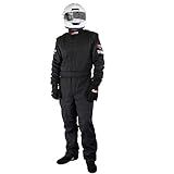 PROFOX-101 One-Piece Auto Racing Fire Suit SFI 3.2A/1 (Black, XSM)