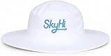 Skyhi Cricket Hat for Men, Women | Lightweight Sports Hat | Outdoor & Match Hat for Cricket, Running & Fitness (US, Alpha, Large, White)