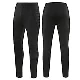 Soccer Goalkeeper Pants Pro with Protection Pads – Padded Soccer Goalie Pants Boy's Goalkeeper Pants – Kids, Youth Black