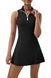 CUGOAO Womens Tennis Dress, Golf Dress with Shorts & Pockets Athletic Dress