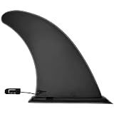 Anfyko 9" Paddle Board Fin Repalcement, Nylon Fiberglass Reinforced, No-Tool Installation, Single Center Fin for Most Inflatable SUPs, Surfboard, Stand-up Paddleboard, Longboard - (1PCS)