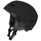 Vihir Adult Water Sports Adjustable Helmet with Ears - Perfect for Kayaking, Boating,Surfing (Darkness, M 21.3-23.2 inches(54cm-59cm))