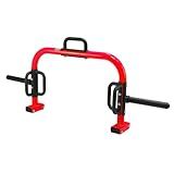 CAP Barbell Deluxe Open Trap Bar, Hex Bar, Shrug Bar, Deadlift Bar for Olympic and Standard Plates - Red