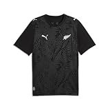 PUMA Men's New Zealand Home Jersey Replica, Black- Silver SS26, Medium Nz Replica
