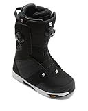 DC Shoes Men's Judge BOA Snowboard Boots - Micro-Adjustable Stable Snowboarding Boot with Insulated Liner & Molded Insole - Black/Black/White, 10