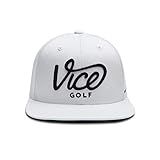 Vice Golf Crew Cap | White | Golf Cap | One Size fits All | Unisex