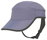 Surf Hat Quick-Dry Sun Hat with Adjustable Chin Strap for Surfing Water Sports Baseball Cap (US, Numeric, 7 1/4, 7 1/2, Gray/Black Chin Strap)