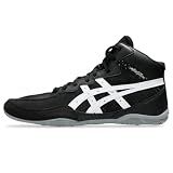 ASICS Men's Matflex 8 Wrestling Shoes, 10.5, Black/White