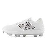 New Balance Women's FuelCell Fuse V4 Molded Softball Shoe, Optic White/Raincloud, 9
