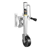 Big RED Boat Trailer Jack with 6-Inch Single Wheel,1000 Lbs Capacity Swing-Back Bolt-On Heavy Duty Swivel Trailer Jack,ATR39001R