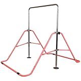 Fitvids Gymnastics Bar for Kids Height Adjustable Horizontal Kip Bar Folding Gymnastics Junior Training Bar