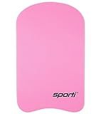 Sporti Adult Kickboard for Swim Training - Swimming Kick Board for Men Women, Water Board for Men & Women, Swimming Training Aid - New Version - Pink
