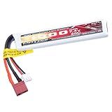 Evike Airsoft - Matrix High Performance 7.4V Stick Type Airsoft LiPo Battery (Model: 1000mAh / 20C / T-Plug & Short Wire)