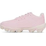 Under Armour Girls' Glyde Sola RM JR Softball Cleats, (647) Prime Pink/White/Prime Pink, 3, US
