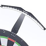 Dart Board Light, Bright LED Dart Board Lights with 3M Power Cord, Professional Dartboard Lighting Accessories - Black