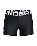 Under Armour Girls HeatGear Shorty, (001) Black / / White, Medium