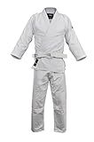 FUJI Single Weave Judo Gi Uniform with White Belt for Kids and Adults Gi | Single weave judo gi with white belt, premium cotton blend, durable and comfortable for training and competition use for kids