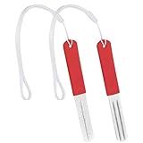 Yuanchu 2Pcs Hook Sharpener,Fish Hook File for Fishing Diamond File With Handle Portable Fish Hooks V Groove Dart Sharpener for Steel Tip Double Sided Fine And Medium Grit Precision Slim Compact Rapid