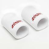 Reisport Gymnastics Wristband, White, Unisex 5" Sweat-Wicking, Swiss Made