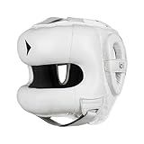 Vali Nista Face Saver Headgear for Boxing & MMA Training (White, L/XL)