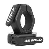 Mikolo Barbell Clamps,2-Inch Olympic Barbell Clips with Anti-Slip TPR Lining and Quick Release for Home and Gym Use(Magnetic Black)