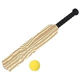 Kisangel 1 Foam Cricket Bat Set Cricket Plaything with Tennis Balls Padded for Parent-Child Interaction Plaything