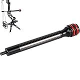 FENJANER Archery 8″ Bow Stabilizer- Carbon Fiber Bow Balance Bar with Damping System for Compound/Recurve Bow Hunting Archery Accessory Equipment (8 Inch)