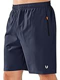 NORTHYARD Men's Athletic Running Shorts Quick Dry Workout Shorts Lightweight Sports Gym Basketball 7"/ 9"/ 5" Tennis Hiking Exercise Navy-7 inches M