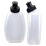 HECHZSO 2x10oz BPA-Free Water Bottles for the Running Hydration Belt, Fuel Belts Replacement Bottle Set for Marathon Walking Hiking Cycling Trail Skiing（2 Pack）