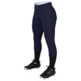 Champro Fireball Low-Rise Knicker-Style Fastpitch Softball Pants in Solid Color with Reinforced Knees