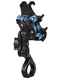 ZIDIYORUO Anti-Vibration UTV Phone Mount Heavy Duty, Full Protection SXS Phone Holder with Aluminum Bracket Fit for 1.75-2" Roll Cage, Adjustable UTV Cell Phone Holder Holds 4.7-7.1" Phones