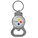 NFL Siskiyou Sports Fan Shop Pittsburgh Steelers Bottle Opener Key Chain One Size White