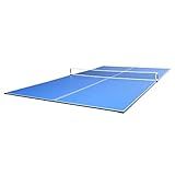 JOOLA Tetra - 4 Piece Ping Pong Table Top for Pool Table - Includes Ping Pong Net Set - Full Size Table Tennis Conversion Top for Billiard Tables - Easy Assembly & Compact Storage - Incl. Foam Backing