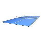 JOOLA Tetra - 4 Piece Ping Pong Table Top for Pool Table - Includes Ping Pong Net Set - Full Size Table Tennis Conversion Top for Billiard Tables - Easy Assembly & Compact Storage - Incl. Foam Backing