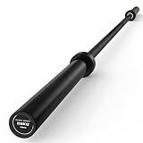 PAPABABE 7ft Barbell Olympic Barbell 1000lb Capacity Home Gym Black Elite