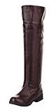 ACE SHOCK Men's Cosplay Boots Knee High Equestrian Boots Costume Shoes (11, Brown)