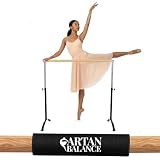 Ballet Barre Portable for Home or Studio, Freestanding Adjustable Bar for Stretch, Balance, Pilates, Dance or Active Workouts, Single or Double Bar, Kids and Adults