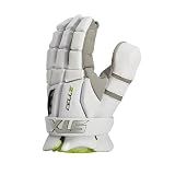 STX Cell VI™ Lacrosse Goalie Gloves, Medium, White, Pair