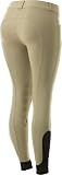 Equinavia Astrid Womens Silicone Knee Patch Breeches | Mid Rise Riding Pants with Phone Pockets - Tan/Tan - 32