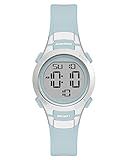 Armitron Sport Women's Digital Chronograph Resin Strap Watch, 45/7012,Light Blue/Silver
