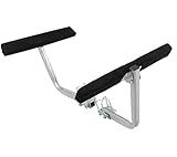 Americangaslogs Boat Trailer Guides 2-4 Foot Bunk Boards Kit - 24 Inch Carpeted Guide On Tilting Side Bunks for High Beam, Box or C-Channel Trailers with Mounting Frames and Hardware (2PCS)