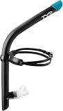 TYR Ultralite 2.0 Swim Snorkel - Adult Snorkeling Gear for Swimming Training - Lightweight and Comfortable for Body Alignment Exercises - Black