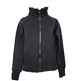 UniqGarb Ice Skating Jacket for Girls Women Black Skate Jacket CM All Black