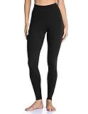 Colorfulkoala Women's High Waisted Tummy Control Workout Leggings Full Length Ultra Soft Yoga Pants 28" (XL, Black)